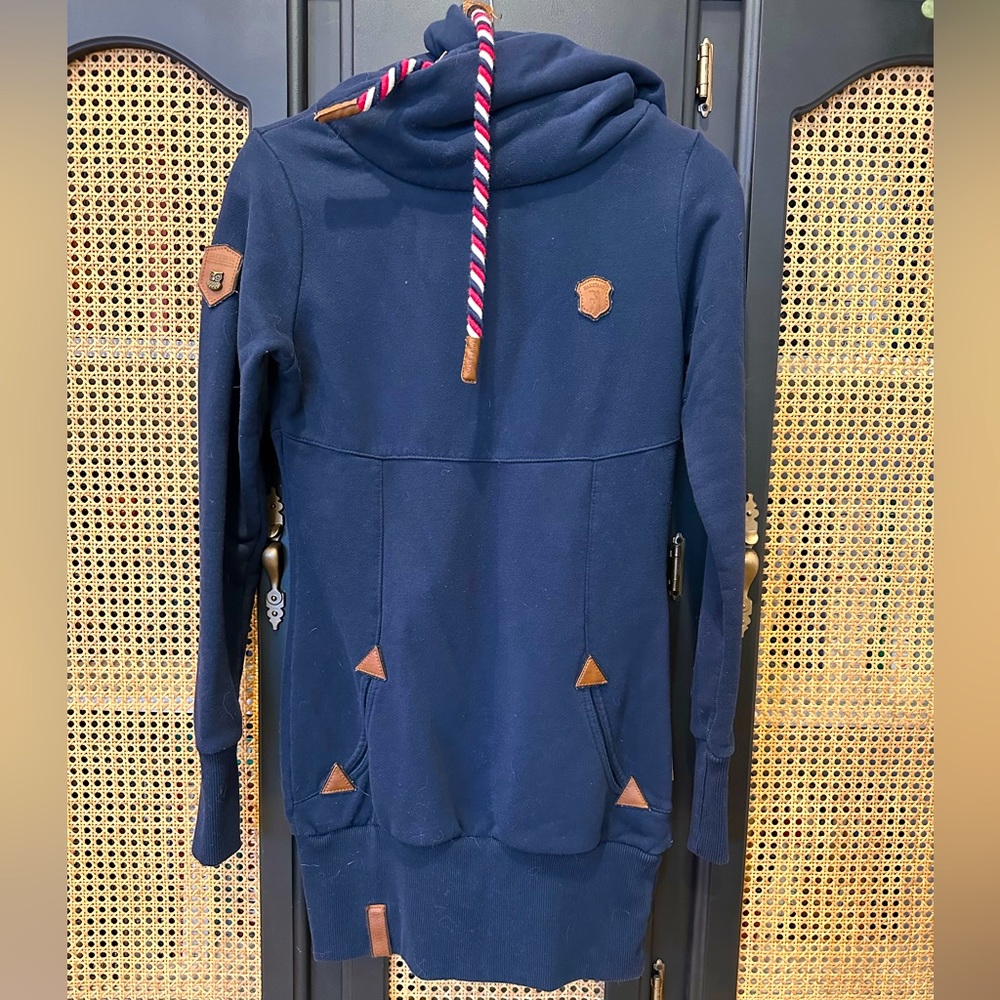 Naketano Navy Blue Long Hoodie